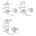 FST800-502 Saída de Sinal Fabricante Final 0.5 4.5VDC 0 5VDC 0 10VDC 4 20mA Transmissor de Pressão Analógico para Compressor de Ar